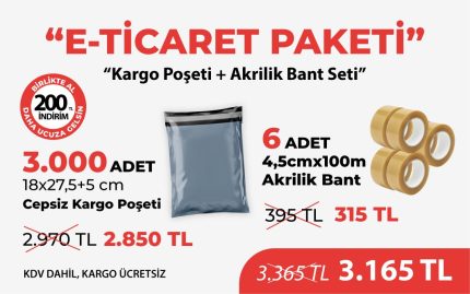 3K Kargo Poşeti-Akrilik Bant